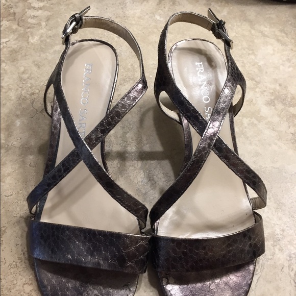 Franco Sarto Metallic Sandals - Picture 3 of 6